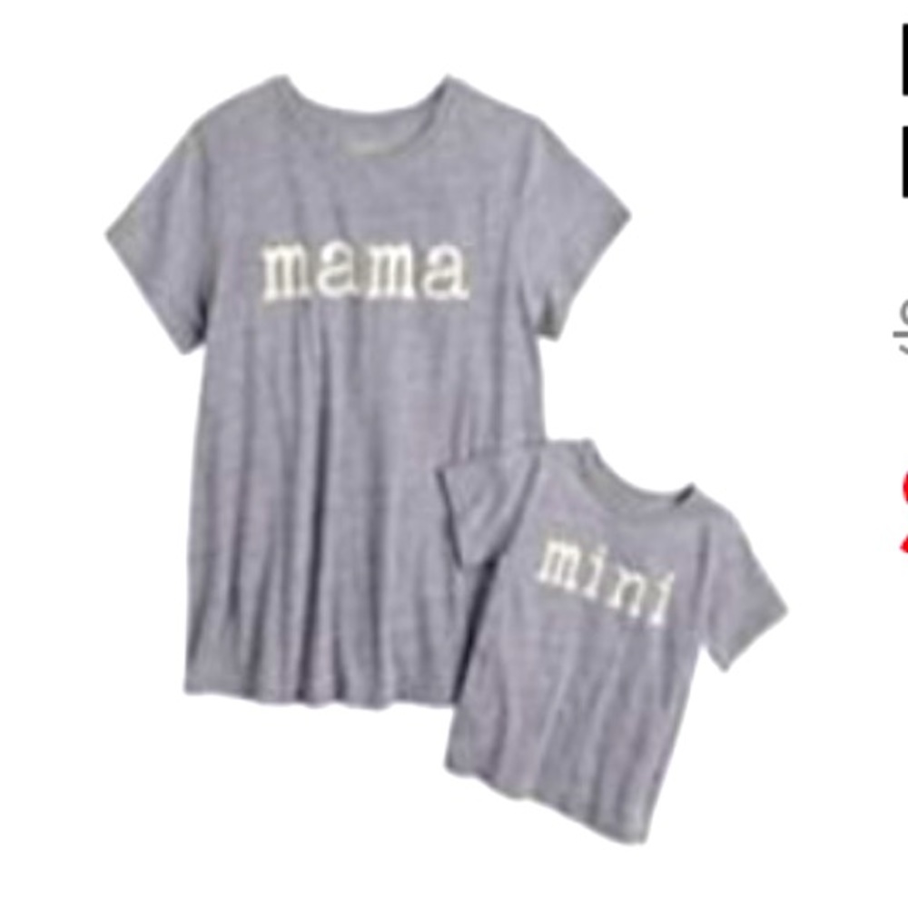 Mommy & Me maternity graphic tee set